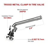 10pcs TR555D 60 Degree Bend Truck Tire Valve Stems